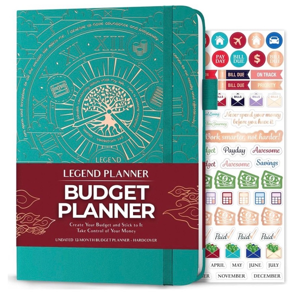 A5 LEGEND PLANNER Mint Green  Budget Journal